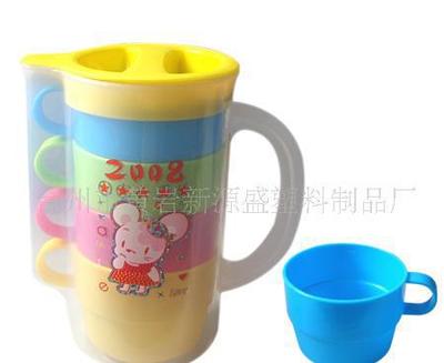 新款塑料套杯 塑料杯(圖)B-2017 彩虹套杯